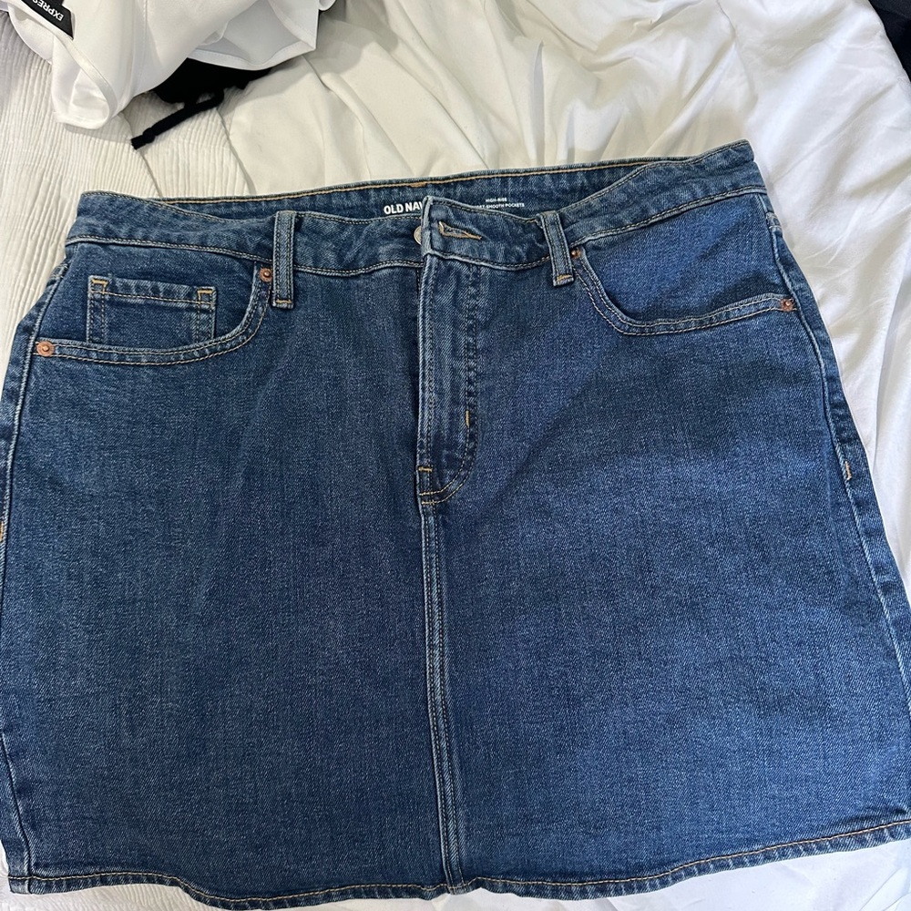 Old Navy Blue Mini Skirt Casual Night Out